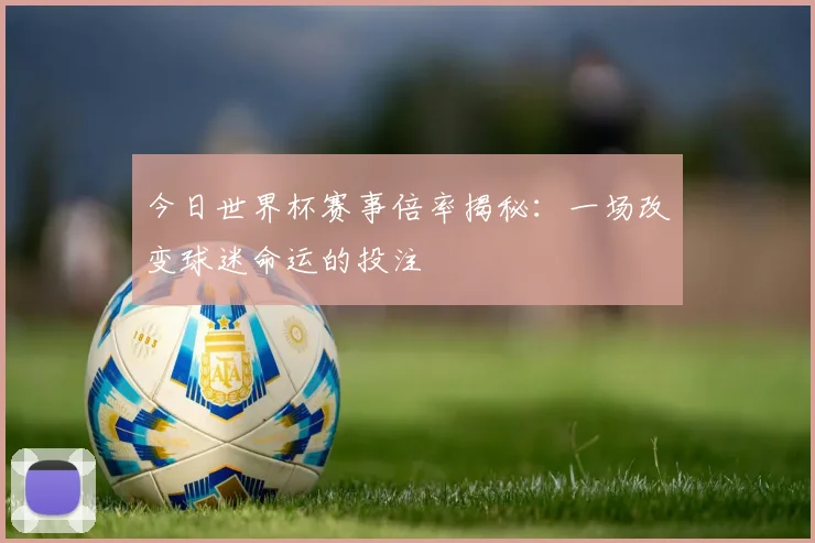 今日世界杯赛事倍率揭秘：一场改变球迷命运的投注